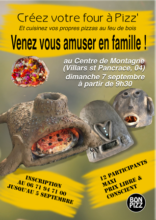 Affiche Centre De Montagne Créa Four À Pizz 7 Septembre