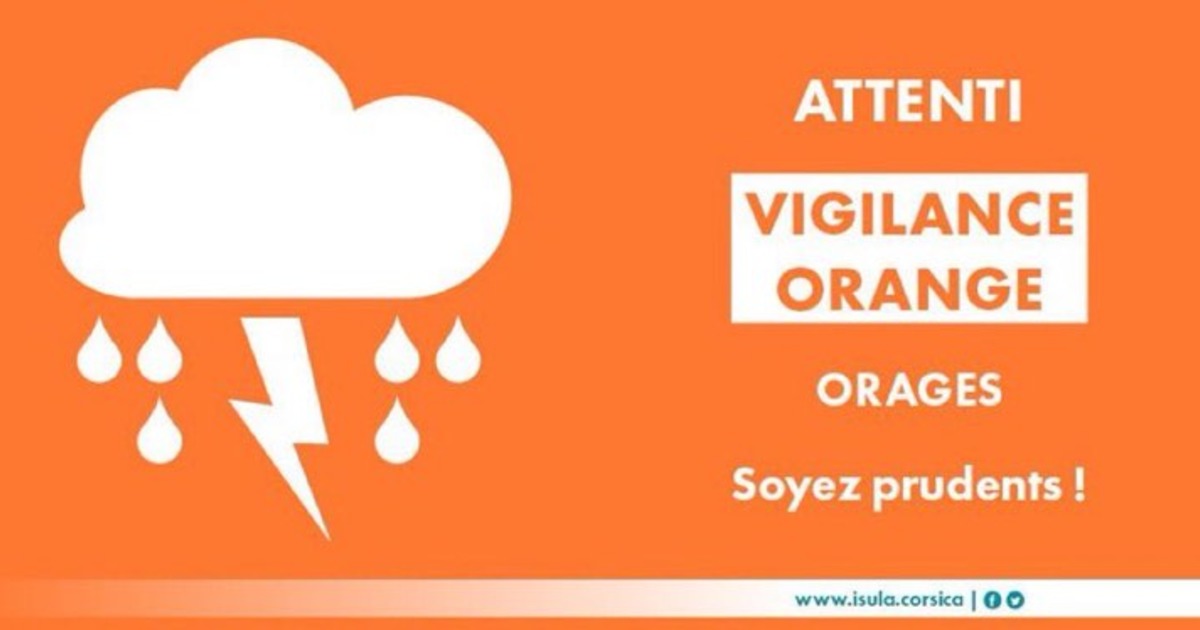 Risque orages la vigilance orange avancee a 18h00 en corse ce dimanche ogimage